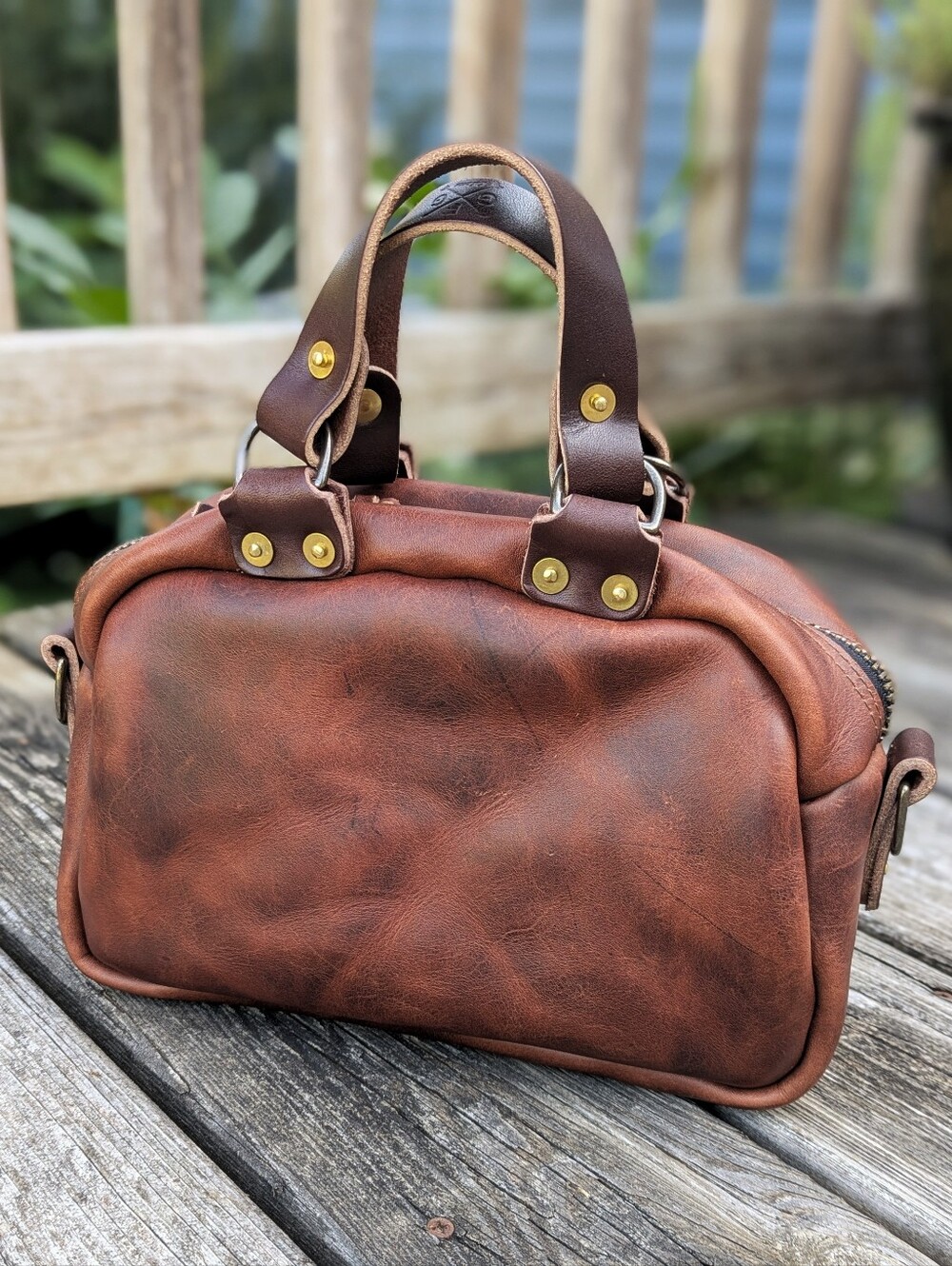 Go Forth Goods Rustic Pecan Mini Hoffman w/ Mocha accents